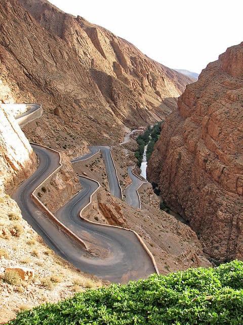 Tissdrine Gorge in the Atlas mountains Morocco