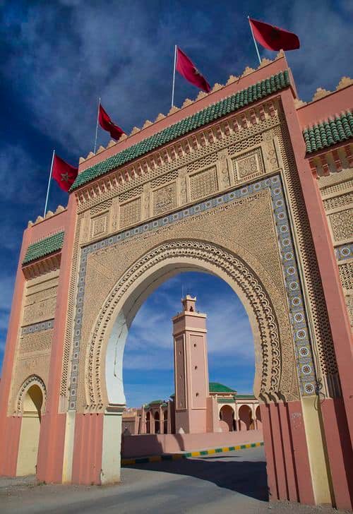 The gate to the desert in Rissani city Morocco