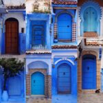 Chefchaouen color strees in the North of Morocco