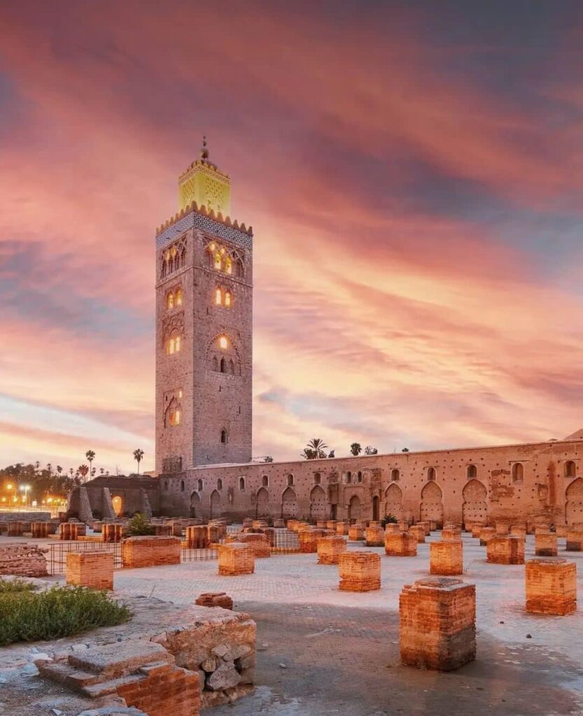 Kotubia of Marrakech where tourists of the world meet