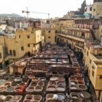 Fes Medina where you can watch the animal skins made